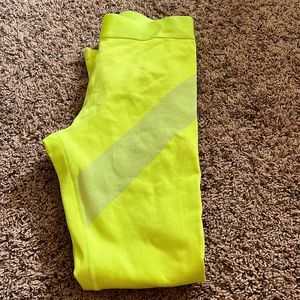 Fabletics neon yellow leggings!